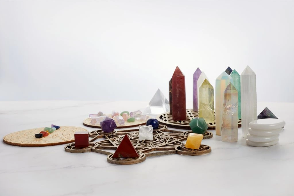 Setting up a crystal grid