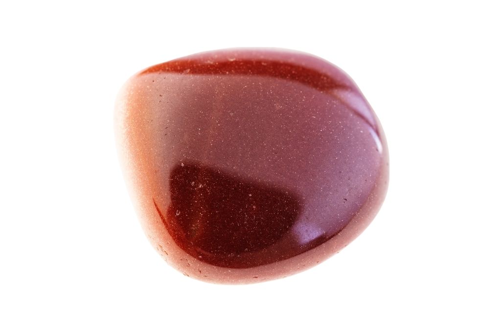 Goldstone on a white background