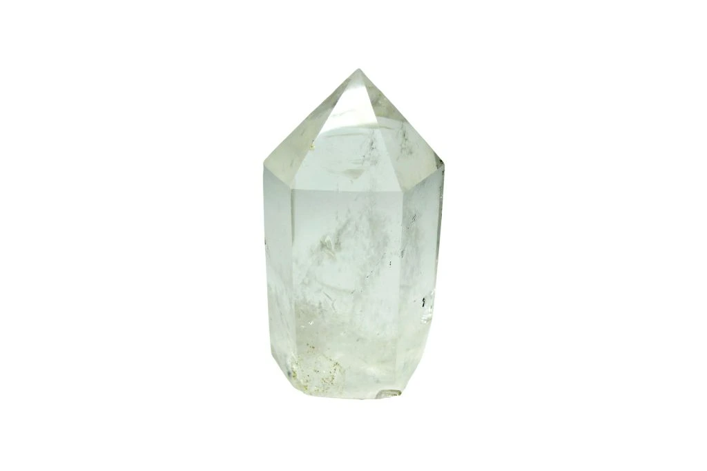 bullet shape crystal on a white background