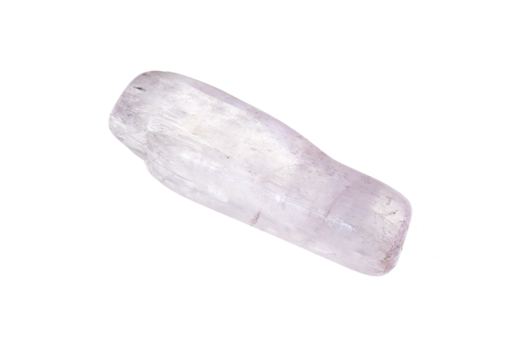 Kunzite on a white background