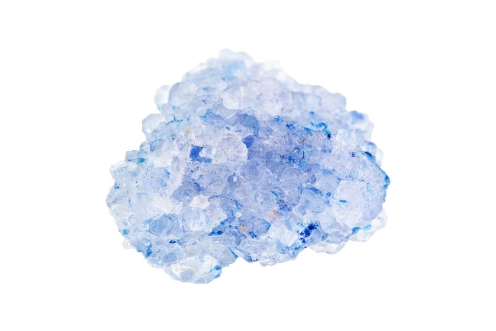 Celestine Crystal on a white background