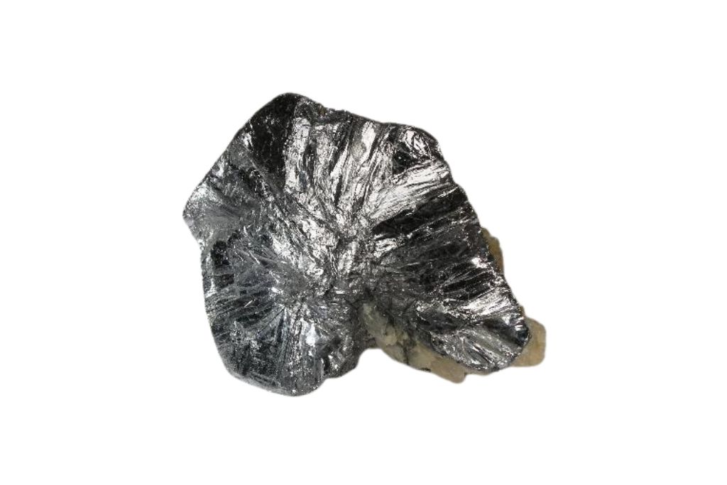 Molybdenite stone on a white background