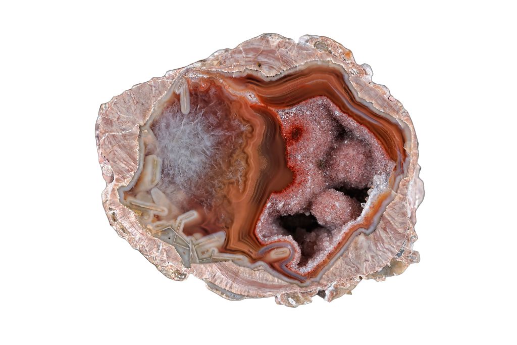 Thundereggs on a white background