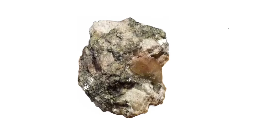 Thalenite on a white background
