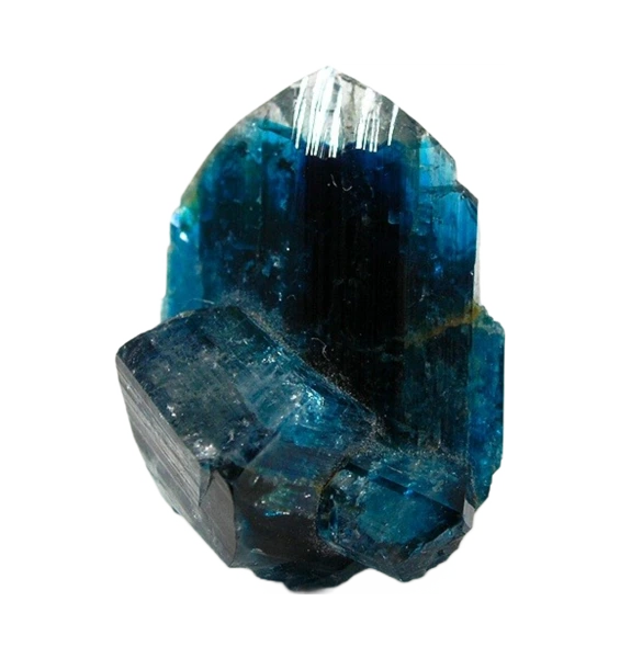 euclase chunk on a white background