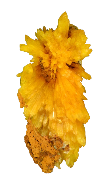 Legrandite on a white background