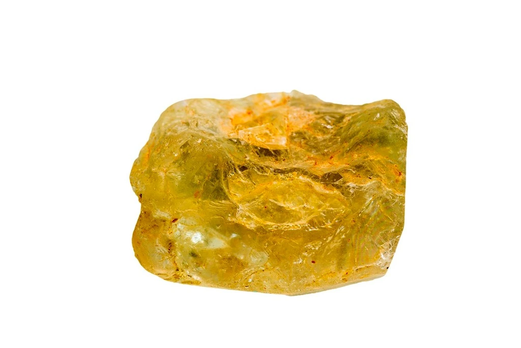 Topaz chunk on a white background