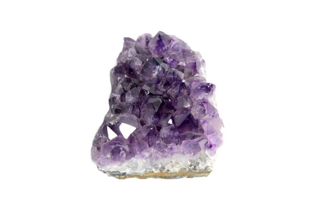 Amethyst Crystal on white background