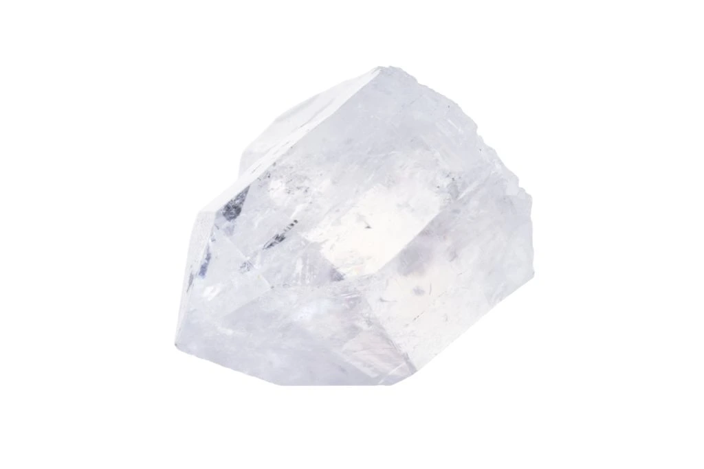 clear quartz tower isolated on a white background