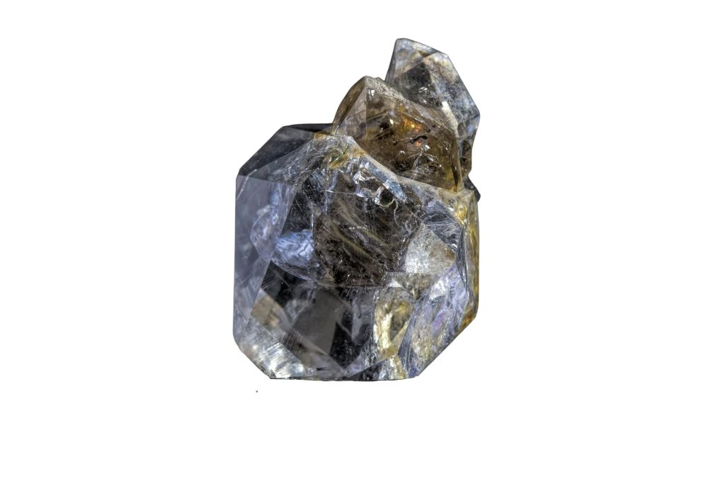 herkimer diamond on a white background