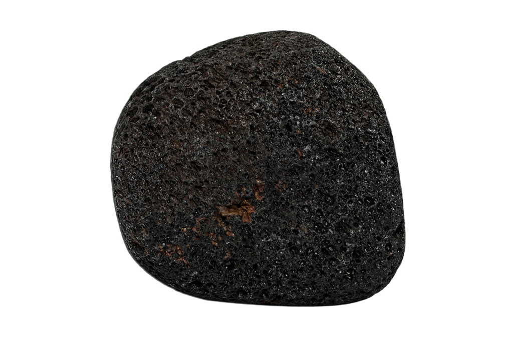 lava stone on a white background