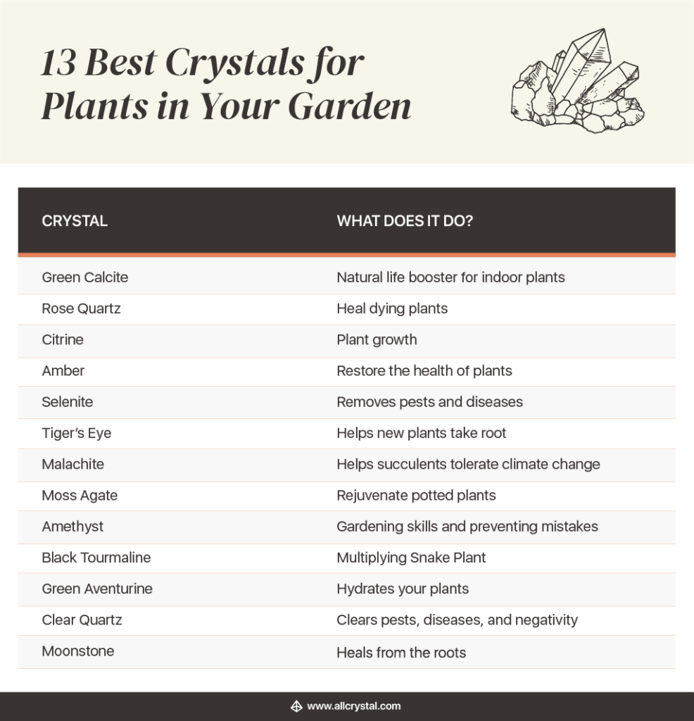 13 best crystals for your garden