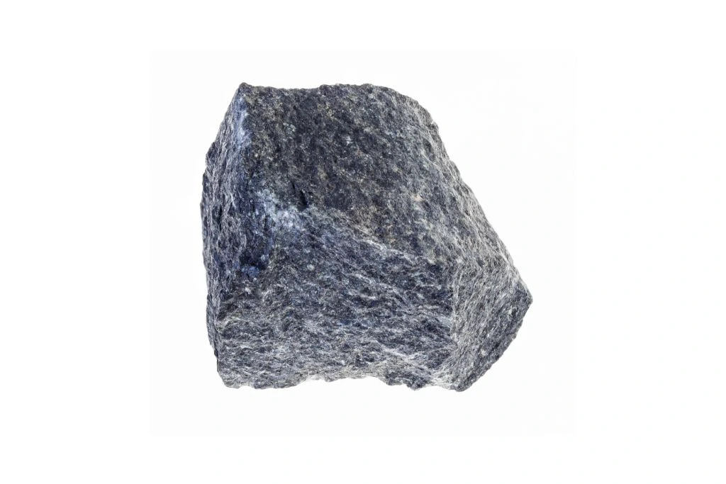 basalt rock on a white background