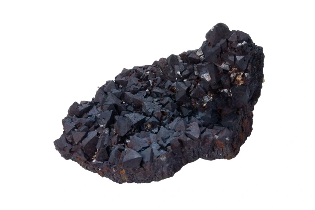 magnetite on white background