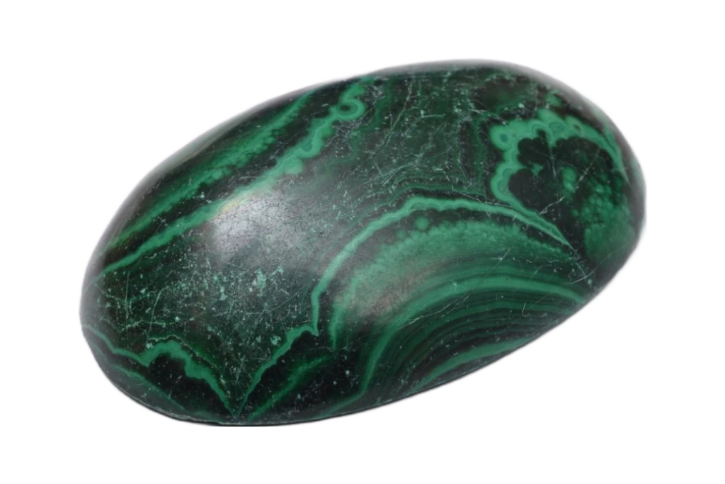 Nephrite Jade on a white background
