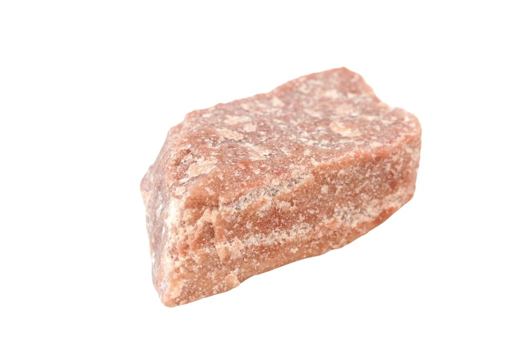 quartzite chunk on a white background