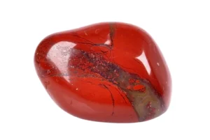 red jasper on a white background