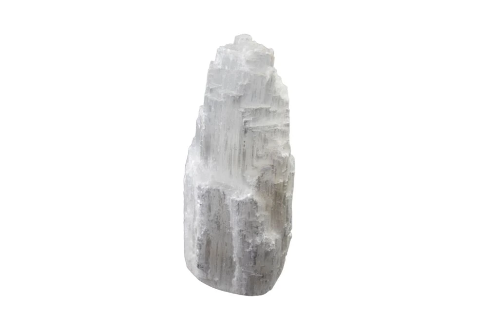 selenite tower on a white background