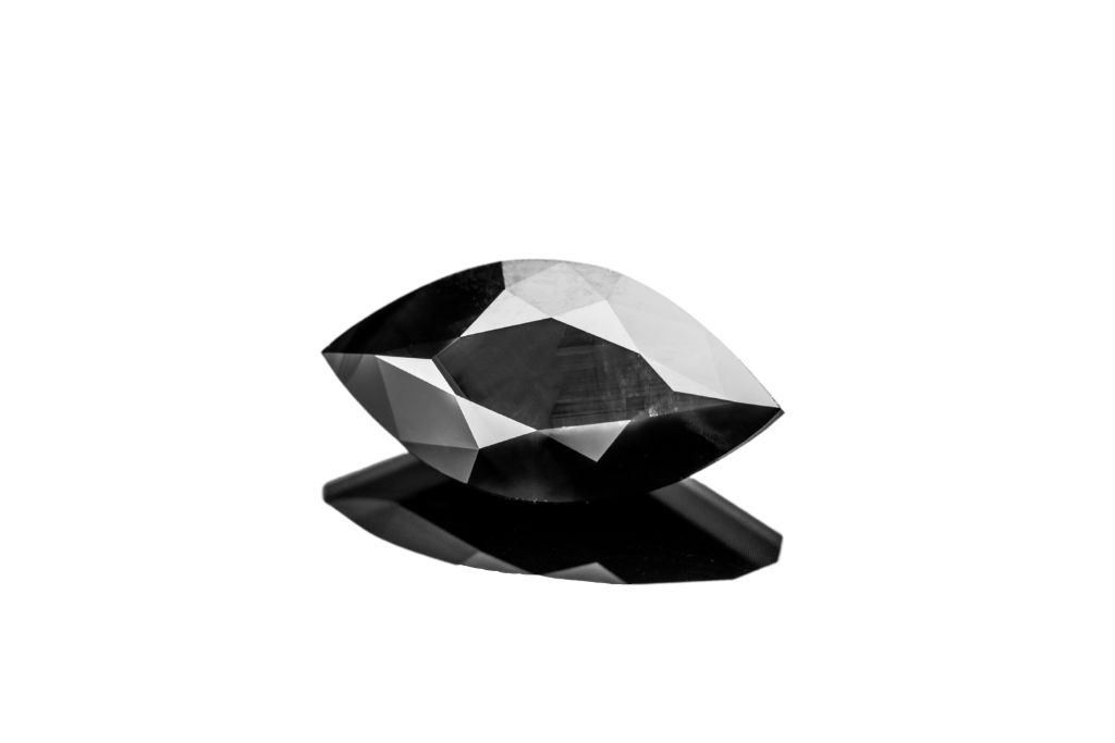 black diamond on white background