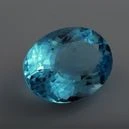 blue topaz on gray background