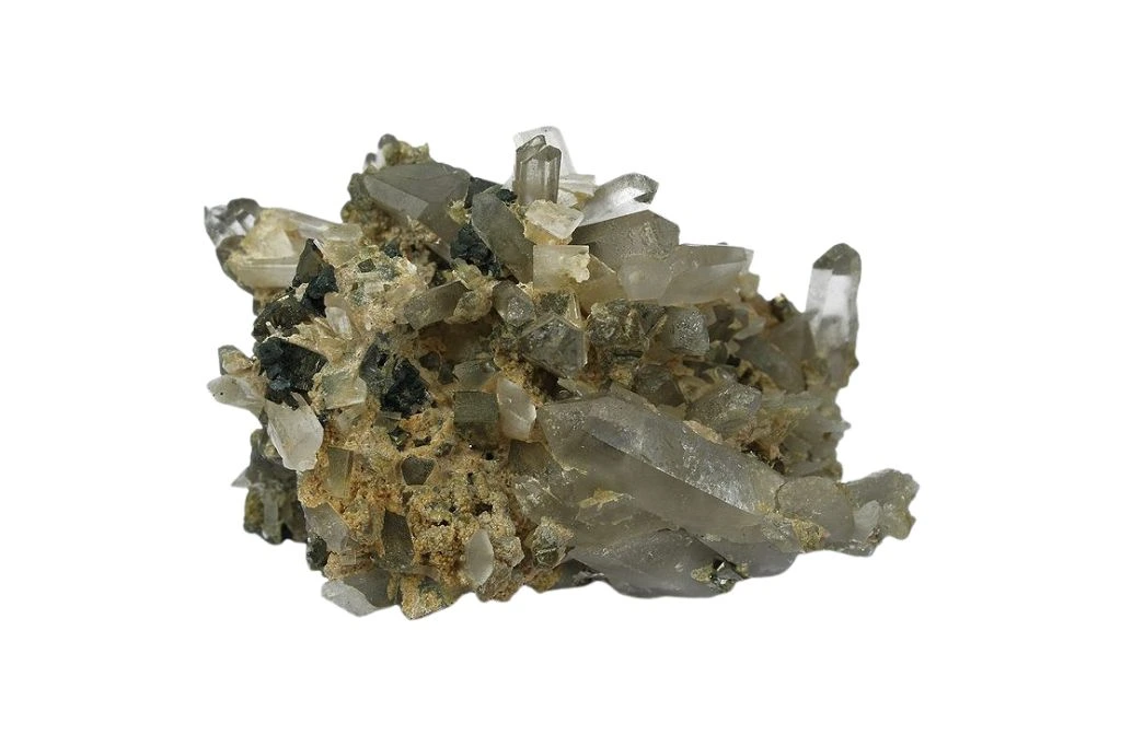 Bertrandite on white background