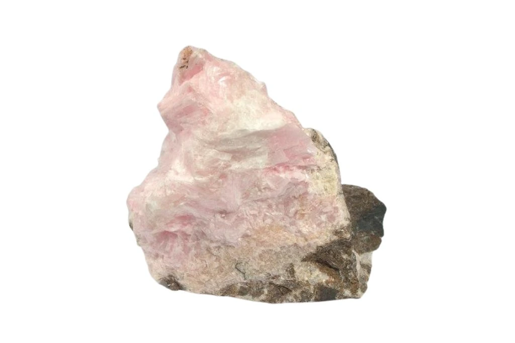Bustamite Crystal on A white Background
