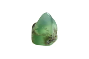 Chrysoprase on white background