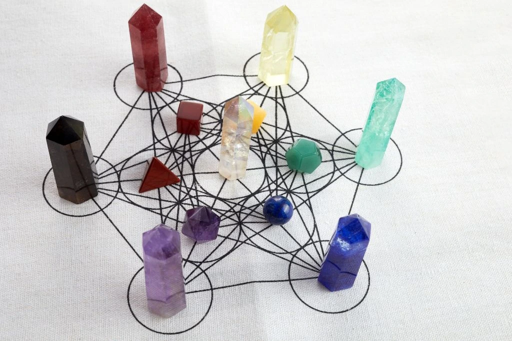 Crystal Grid with crystals
