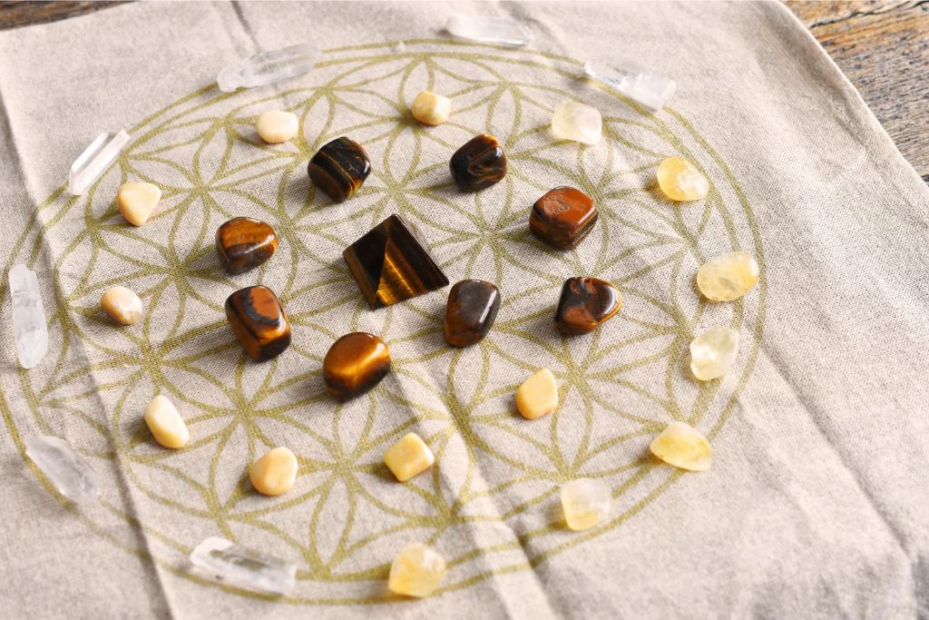 A crystal grid for Prosperity or wealth