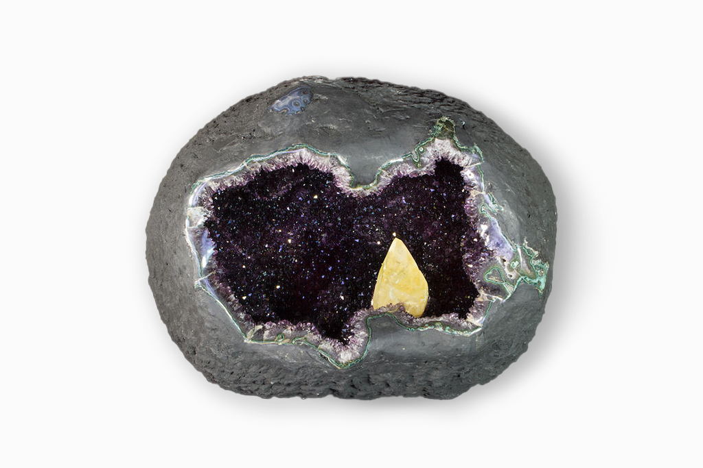 Super Gem Amethyst Cave on white background