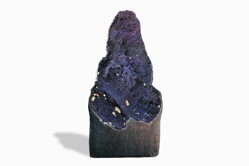 World’s Largest Amethyst Geodes on white background