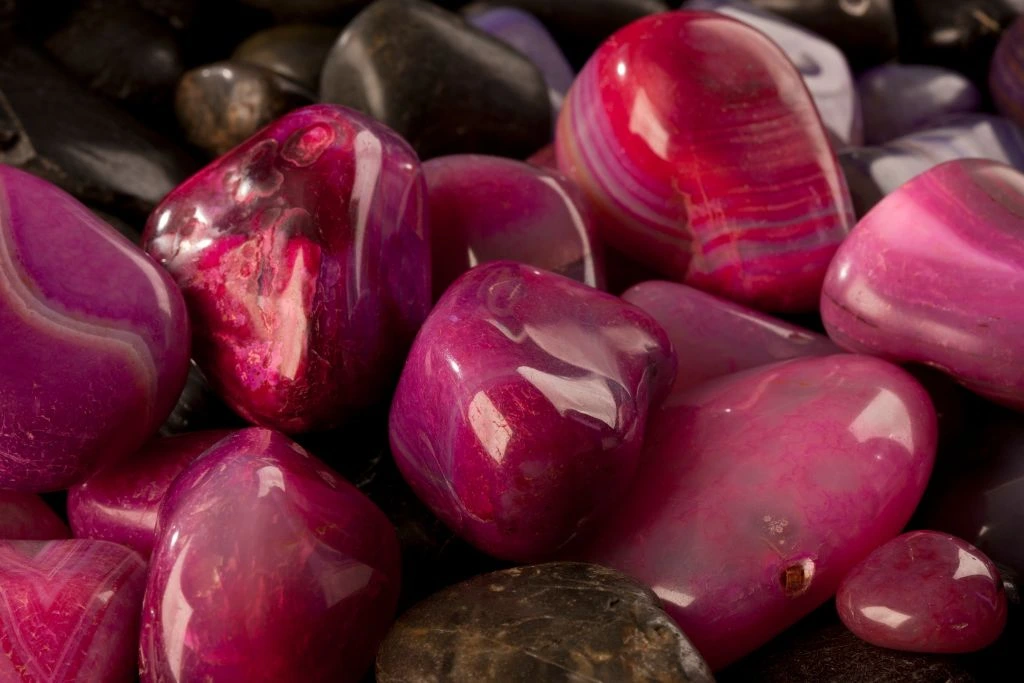 close up photo of pink stones