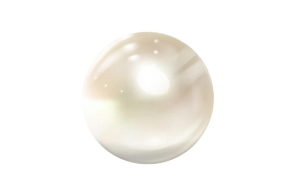 pearl on white background