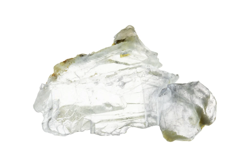 Brucite on white background