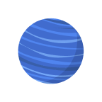 Neptune planet icon