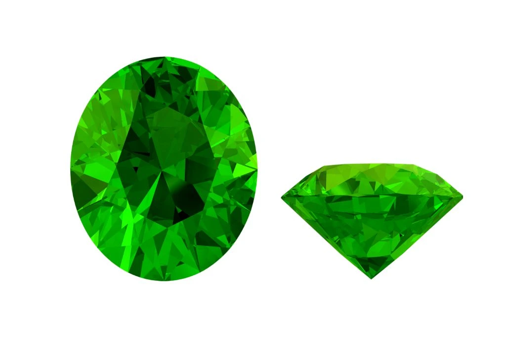 2 peridot crystals right next to each other