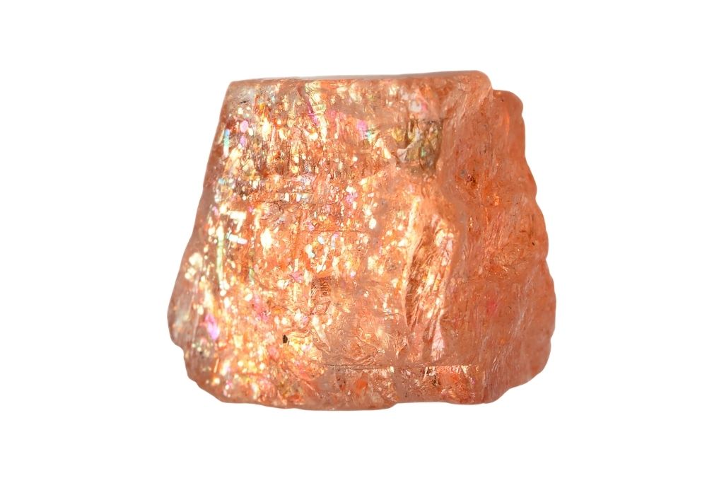 sunstone on a white background