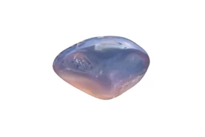 Chalcedony on white background