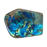 Polished Labradorite on a white background