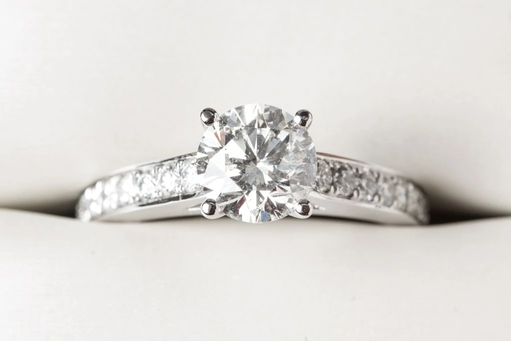 diamond studded ring