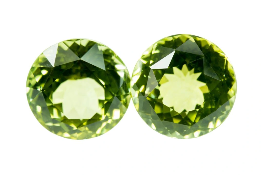 green-sapphire on a white background