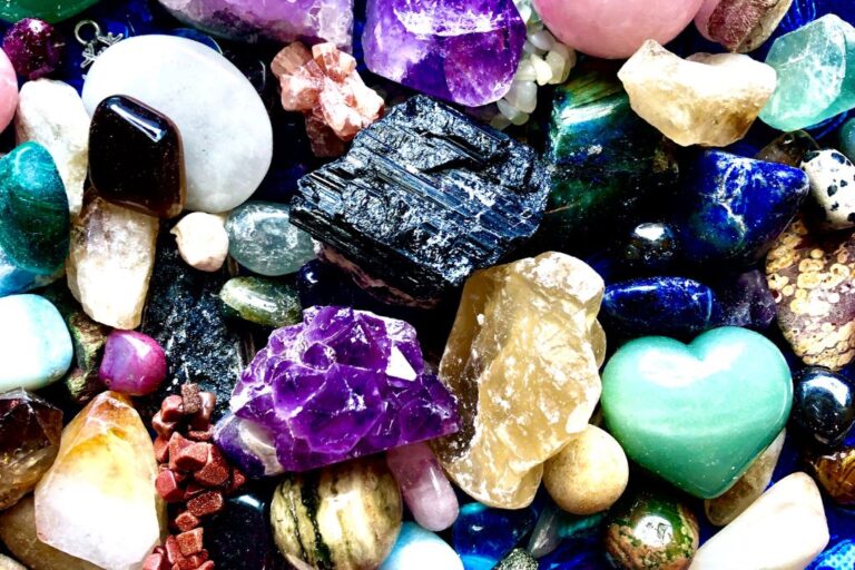 Assorted Tumbled Crystals and Raw Stones