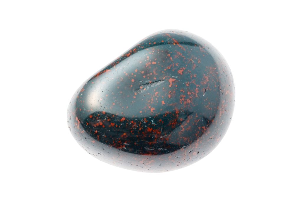 Bloodstone on a white background