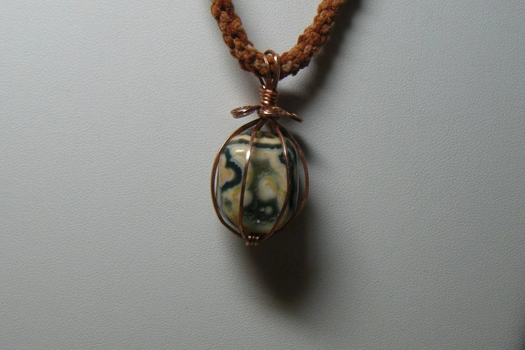 An Ocean Jasper necklace