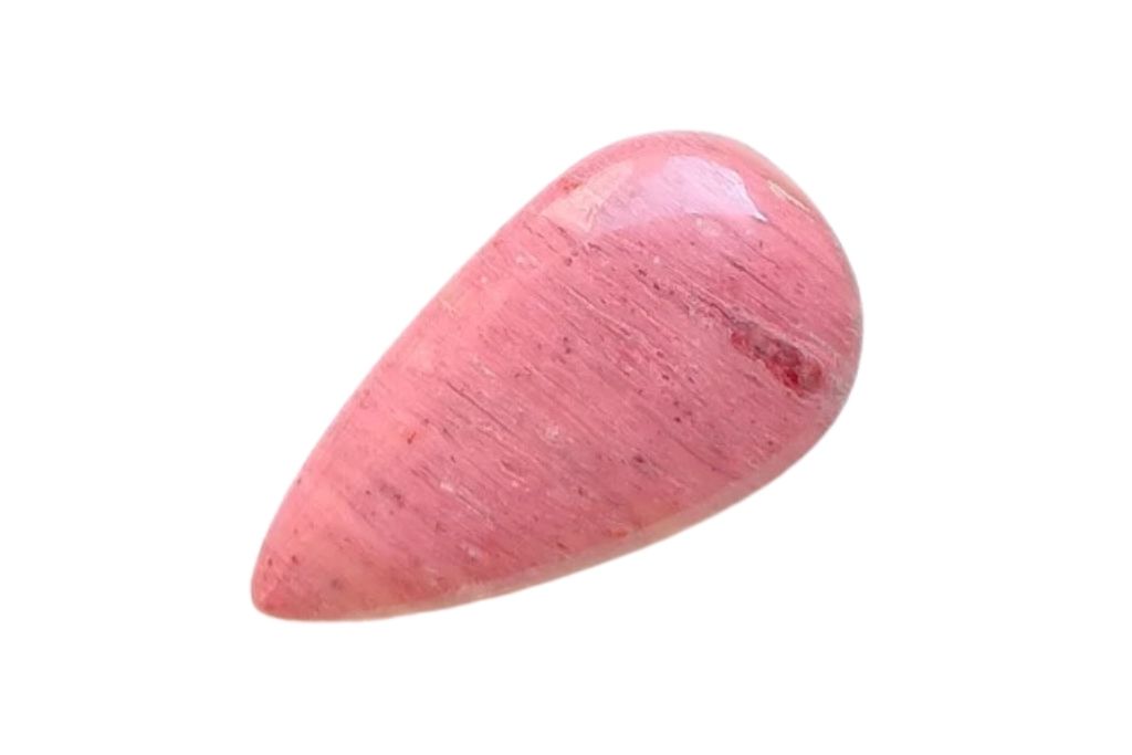 Pink Jasper on a white background