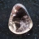 Polished Smoky Quartz on a black background