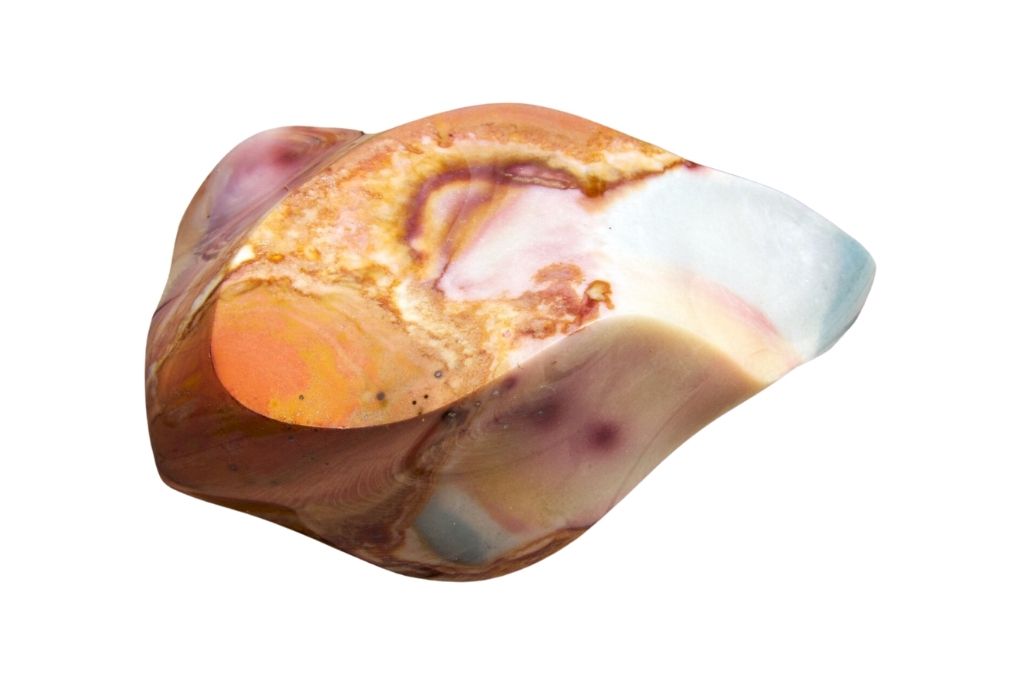 Polychrome Jasper on a white background