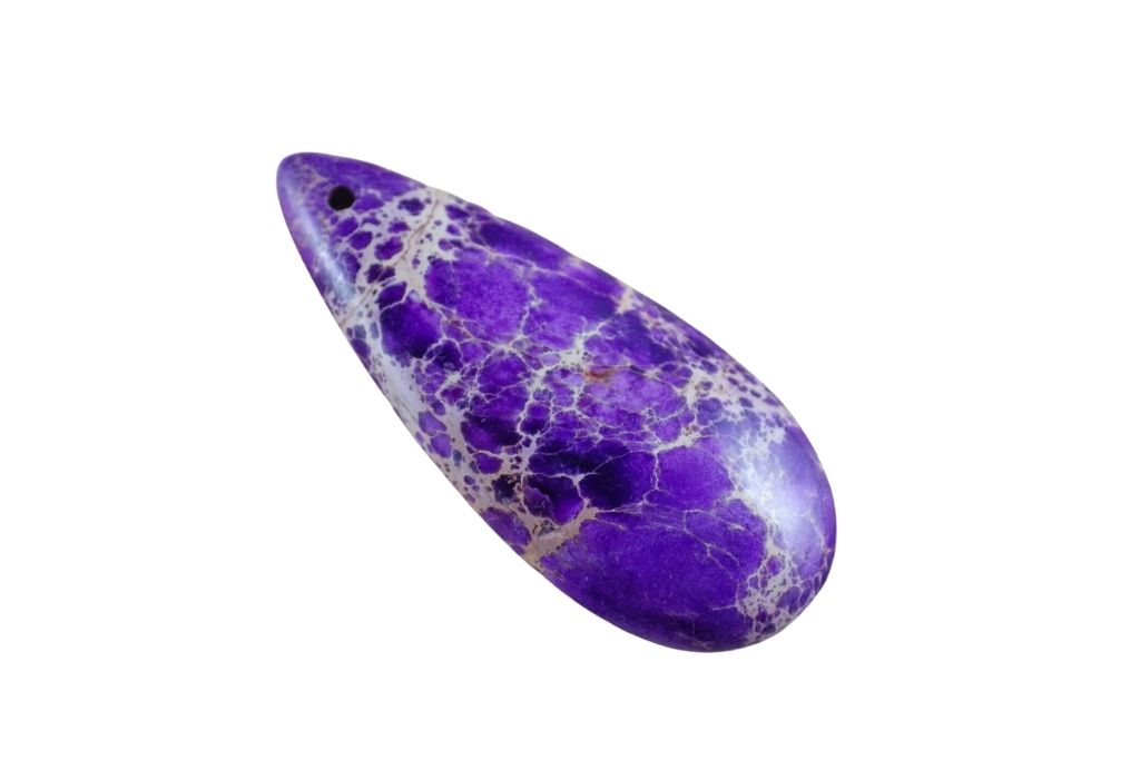 Purple Jasper on a white background