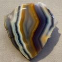 A Botswana agate on the floor