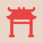 A custom graphic icon for the entrance symbol in feng shui